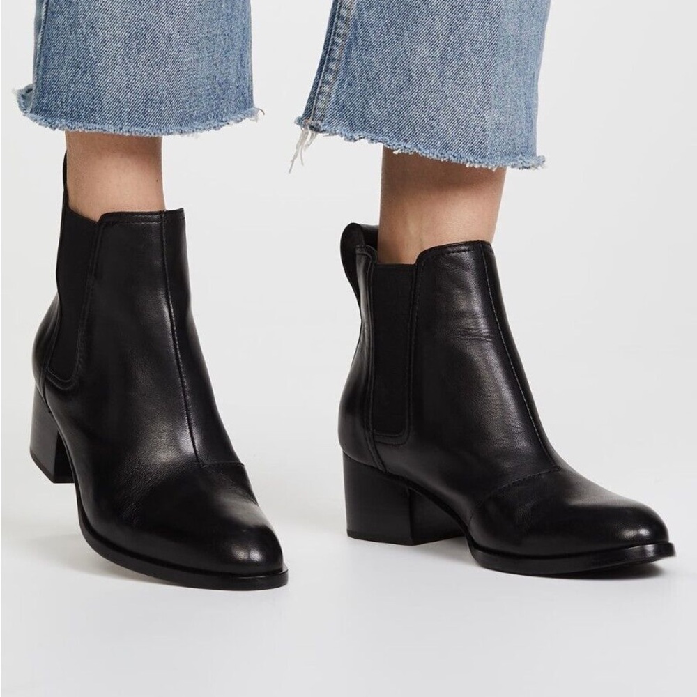 Rag & Bone Walker Leather Black Chelsea Boots EU 40